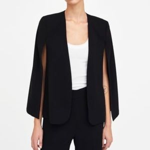 ZARA NWOT Black Cape Blazer